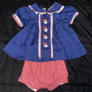 Purple Pearl Smocks Christmas Set